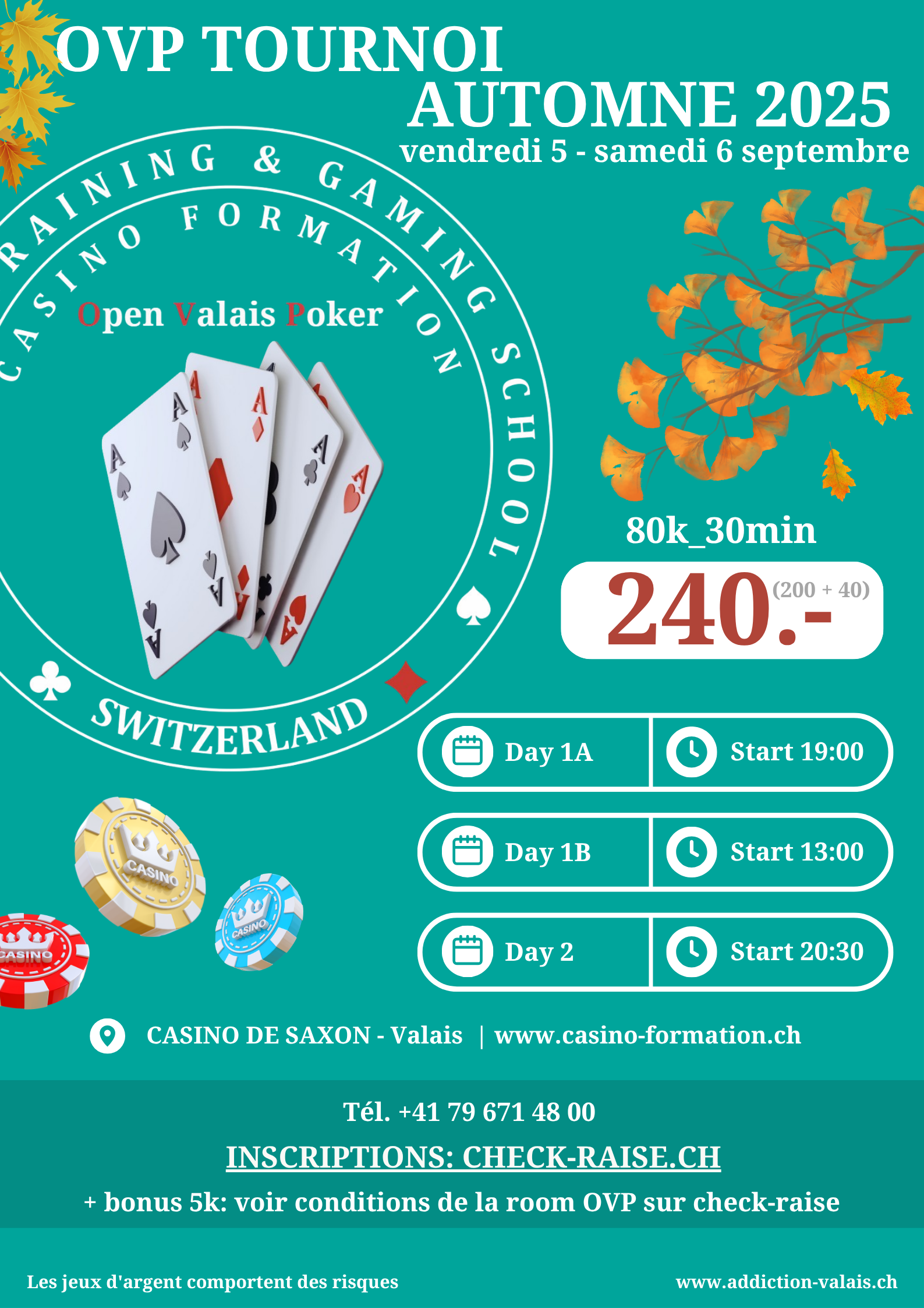 VENDREDI 6 - SAMEDI 7 septembre 2024