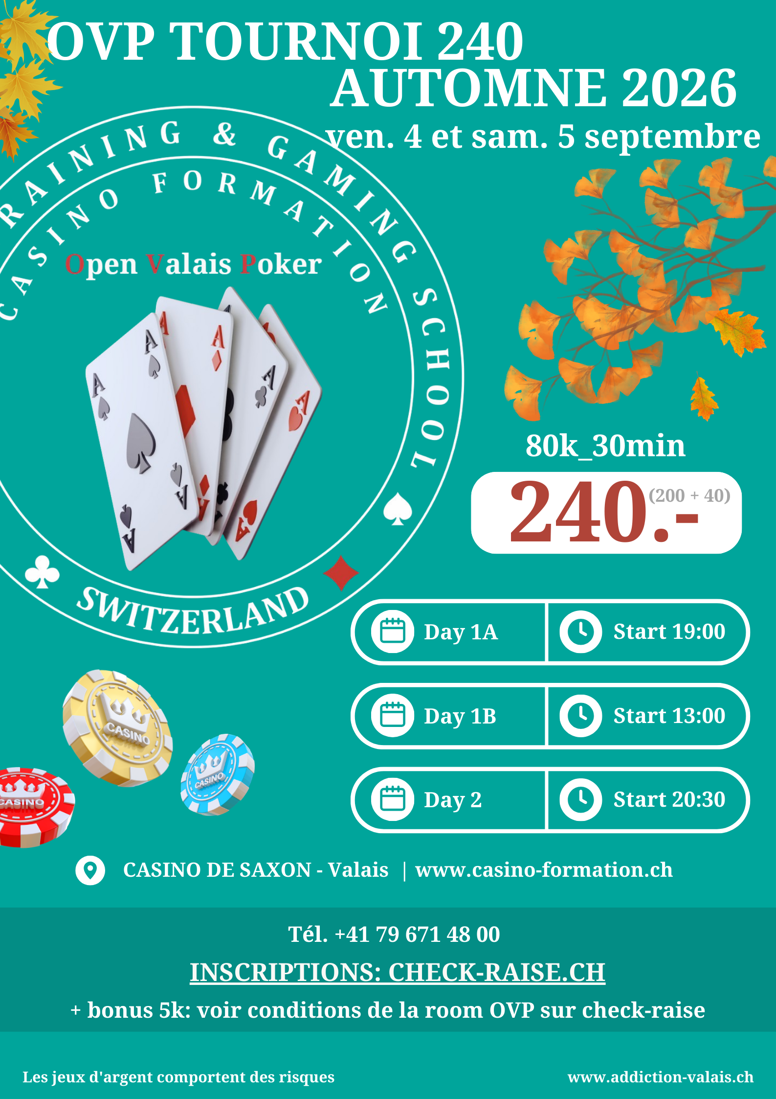 VENDREDI 6 - SAMEDI 7 septembre 2024